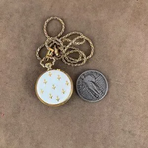 Vintage 1960\'s Royce Pendant or Ladies Purse Watch with Vermeil 30 inch Necklace Vintage 1960 main image 3